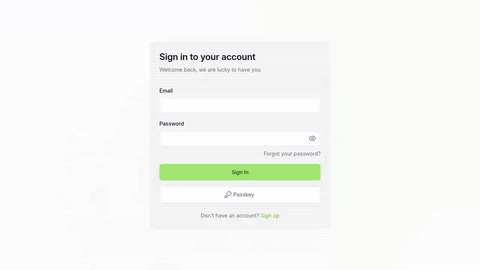 Watch: On the profile page, typing a new signature, cancelling, reopening and clicking Next keeps the saved signature, so the discarded draft is never saved.